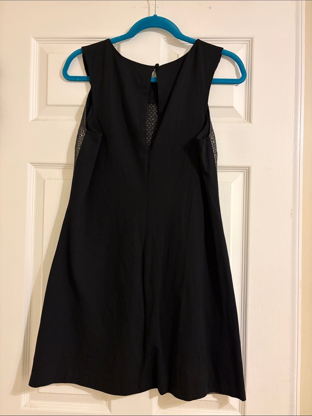 Sanctuary Metallic Silver Mini Dress with Black Panels - Picture 7 of 8